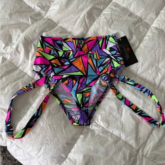 iHeartraves Harness Rave Booty Bottoms - Picture 2 of 9